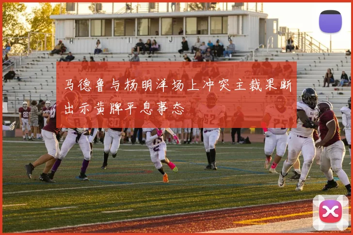 马德鲁与杨明洋场上冲突主裁果断出示黄牌平息事态